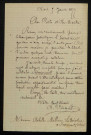 VINCENT (A.), critique à Niort (Deux-Sèvres) : 1 lettre.