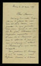 LEGRAND (Eugène), agent voyer à Nevers, père de Franc-Nohain (né en 1846) : 11 lettres.