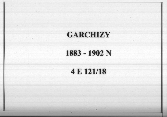 Garchizy : actes d'état civil (naissances).