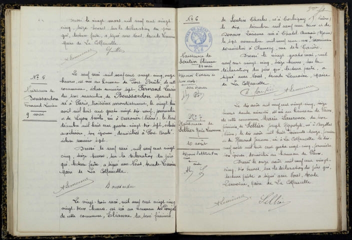 La Collancelle : actes d'état civil.