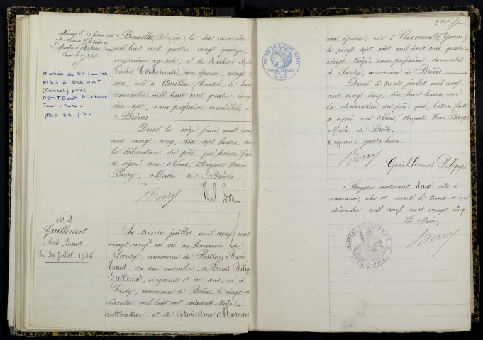 Brèves : actes d'état civil.