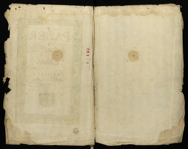 Fief de Druy : terrier avec table nominative.