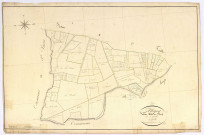 Alligny-Cosne, cadastre ancien : plan parcellaire de la section A dite du Bourg, feuille 3