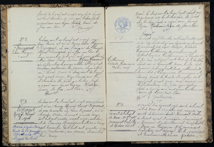 Gien-sur-Cure : actes d'état civil.