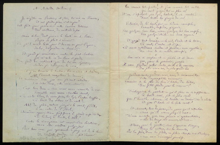 MALLEFILLE (Odette), épouse de Léonce Mallefille : 3 lettres, manuscrits.