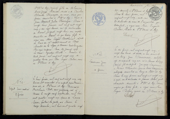 Saint-Benin-d'Azy : actes d'état civil (décès).