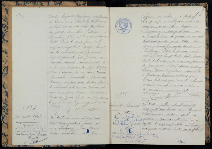 Montaron : actes d'état civil.