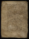 Biens et revenus. - Foncier en vignoble au champ de la Vaudelle à Saint-Benin-des-Bois, vente par Le Jault au tavernier Noury et son fils : copie du contrat du 28 février 1602.