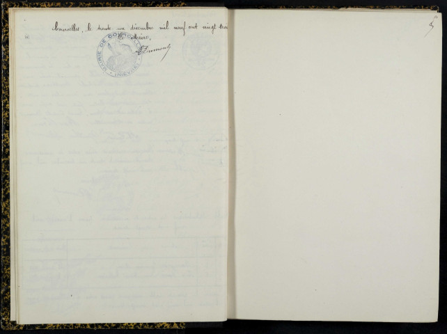 Courcelles : actes d'état civil.