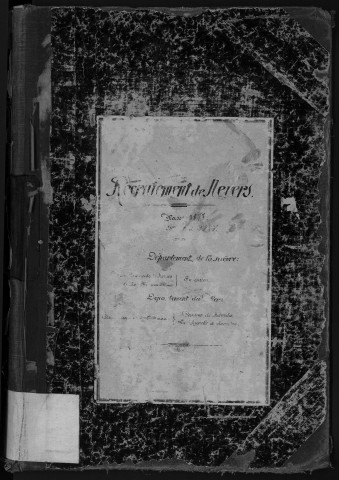 Bureau de Nevers, classe 1877 : fiches matricules n° 1 à 1867