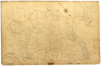 Dampierre-sous-Bouhy, cadastre ancien : plan parcellaire de la section D dite des Foutriers