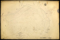 Moux-en-Morvan, cadastre ancien : plan parcellaire de la section F dite de Guise, feuille 3