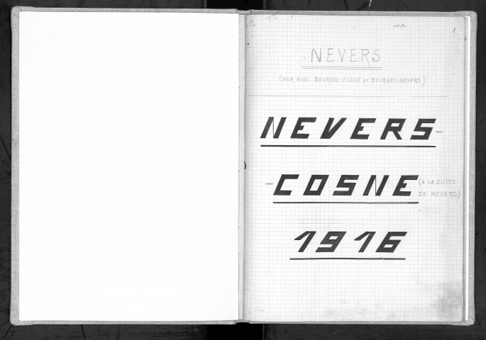 Bureaux de Nevers et Nevers-Cosne, classe 1916 : répertoire
