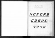 Bureaux de Nevers et Nevers-Cosne, classe 1916 : répertoire