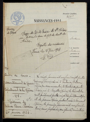 Saint-Hilaire-Fontaine : actes d'état civil.