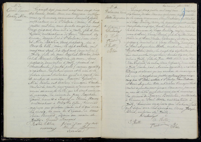 Jailly : actes d'état civil.