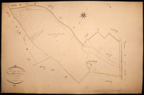 Tracy-sur-Loire, cadastre ancien : plan parcellaire de la section B dite des Girarmes, feuille 1