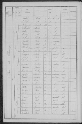 Nevers, Section de la Barre, 11e sous-section : recensement de 1896