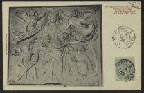 SAINT-PIERRE-LE-MOUTIER (Nièvre) – Intérieur de l’Église - La Vierge aux Anges – Bas-Relief (XVe siècle)