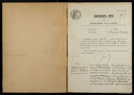 Frasnay-Reugny : actes d'état civil.