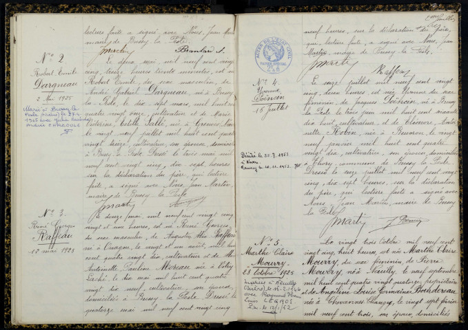 Bussy-la-Pesle : actes d'état civil.