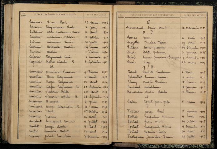 Myennes : table décennale.