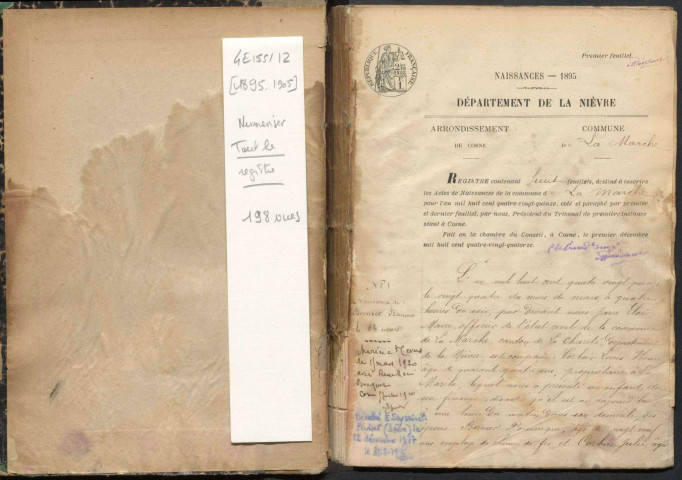 La Marche : actes d'état civil.