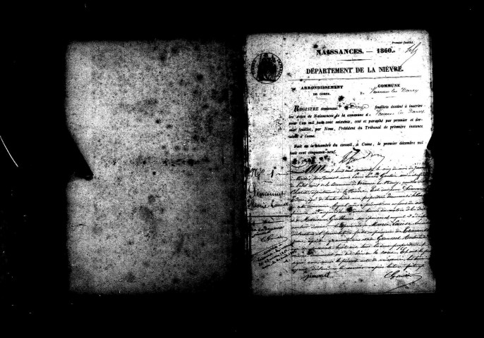 Varennes-lès-Narcy : actes d'état civil.