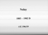 Nolay : actes d'état civil (décès).