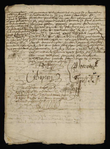 Biens et droits. - Fiefs, terres et seigneuries de Marry [commune de Sémelay] et Villers [Villiers-le-Corbier] près de la ville de Moulins-Engilbert, amodiation par François de Terrières seigneur de Piffonds (département de l'Yonne) au nommé Potrelot paroissien de Commagny (commune de Moulins-Engilbert) veuf de feue dame de Marry : bail à cens et bourdelage.