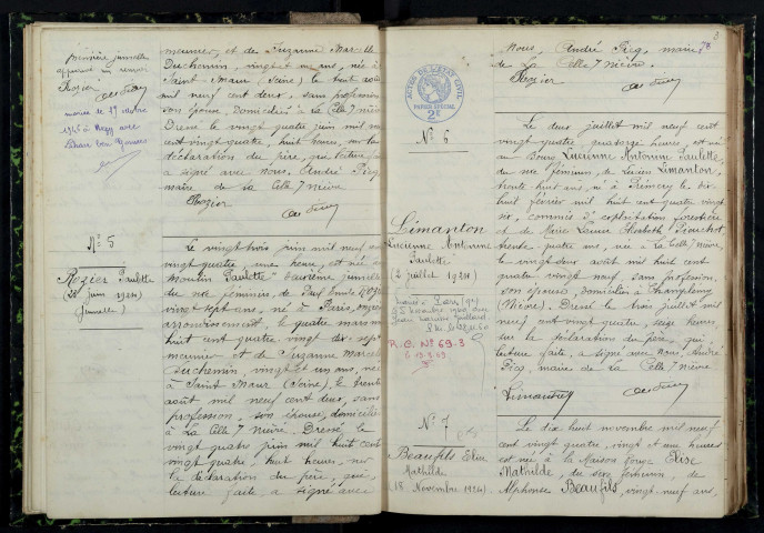 La Celle-sur-Nièvre : actes d'état civil.