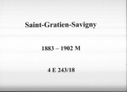 Saint-Gratien-Savigny : actes d'état civil (mariages).