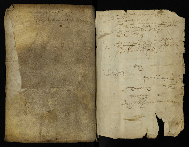 Terrier de la seigneurie de Prye, contenant les actes passés devant Taillandier, notaire royal.