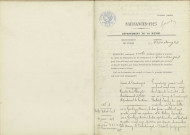 Tronsanges : actes d'état civil.