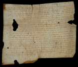 Fondation de Contis. - Constitution par Jean de Contis en faveur de l'abbaye de Bellevaux (commune de Limanton) : vidimus (copie certifiée) de la donation de 1275.