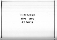 Chaumard : actes d'état civil.