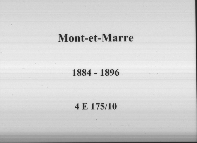 Mont-et-Marré : actes d'état civil.