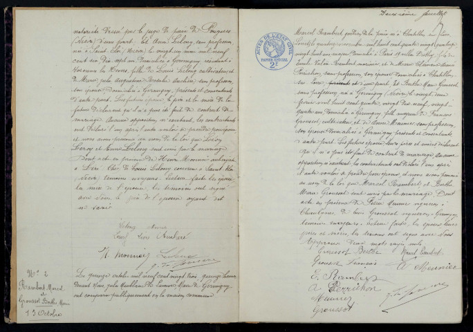 Germigny-sur-Loire : actes d'état civil.