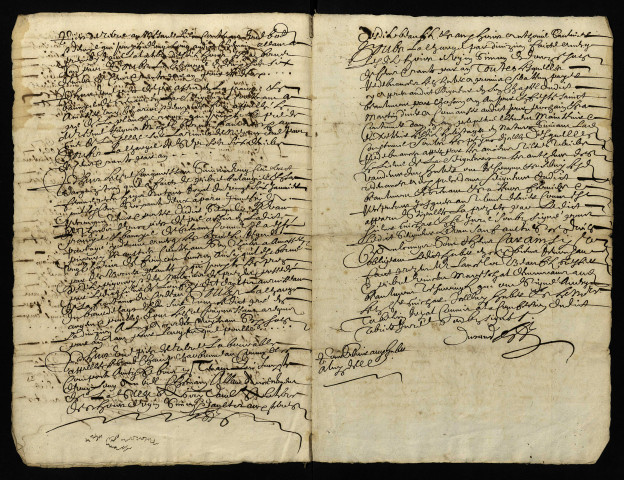 Fief de Beaumont ou de Beaumont et Grenant : extrait du terrier de 1666.