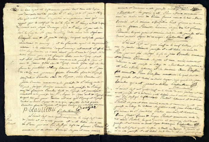 Pougny : registres paroissiaux.