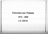 Entrains-sur-Nohain : actes d'état civil.