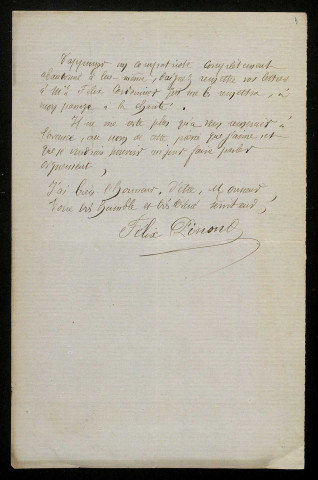 PINON (Félix) : 2 lettres.