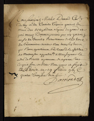 Fief du Marais à Lurcy-le-Bourg : terrier, procurations.