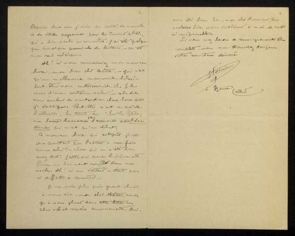 VOISIN (Joseph), écrivain à Yzeure (Allier) (1882-1969) : 3 lettres, manuscrit.