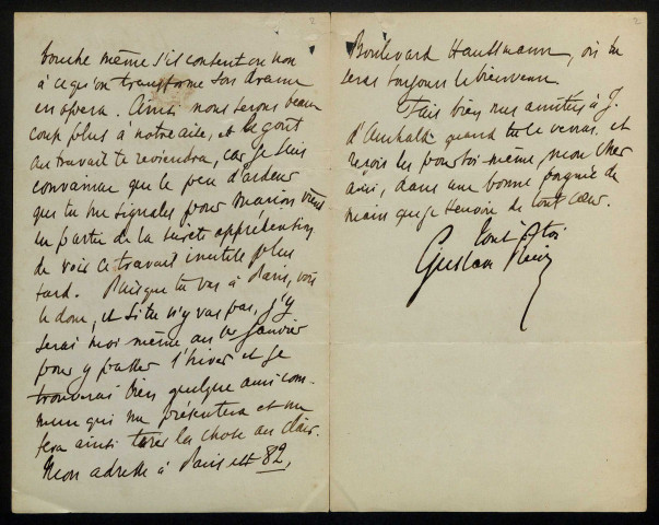 RUIZ (Gustave), musicien à Nevers et à Bologne (Italie) : 8 lettres.