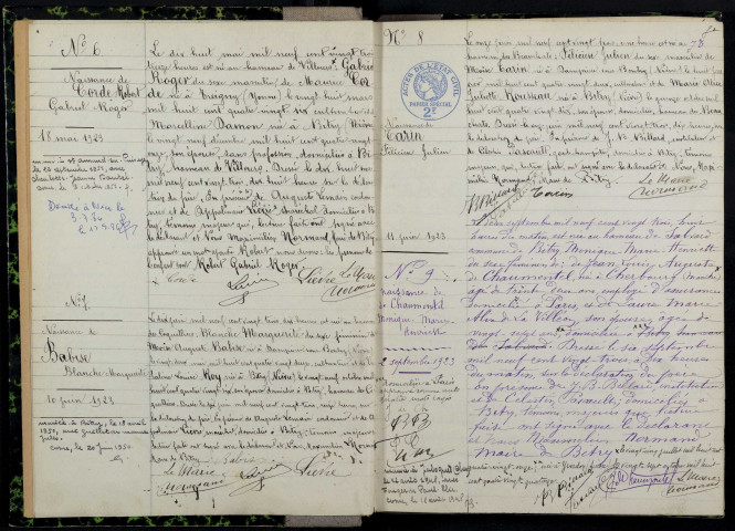 Bitry : actes d'état civil.