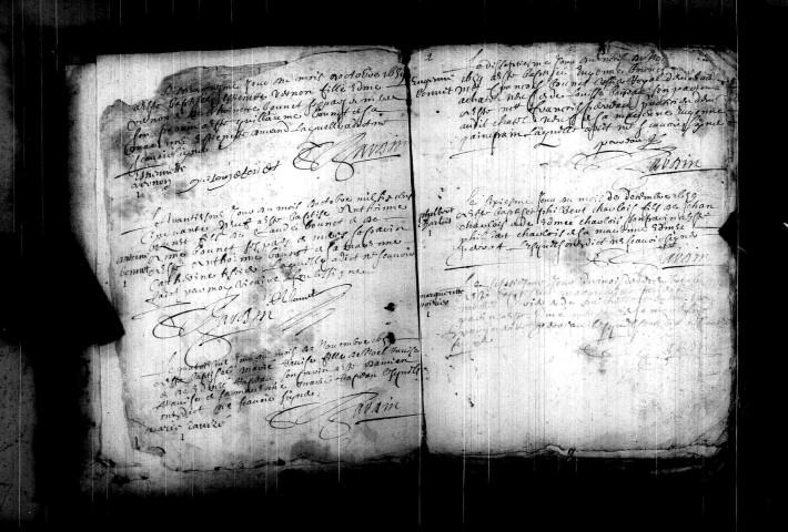 Châteauneuf-Val-de-Bargis : registres paroissiaux de la collection communale.