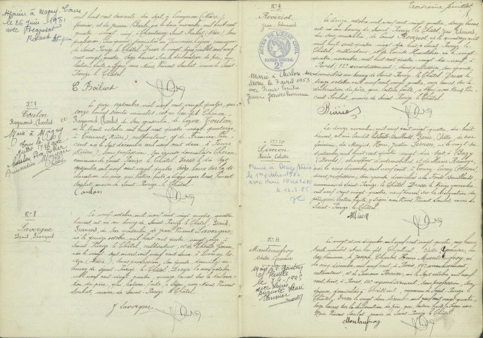 Saint-Parize-le-Châtel : actes d'état civil.