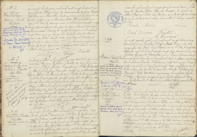 Saint-Père : actes d'état civil.