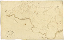 Isenay, cadastre ancien : plan parcellaire de la section B dite d'Isenay, feuille 4